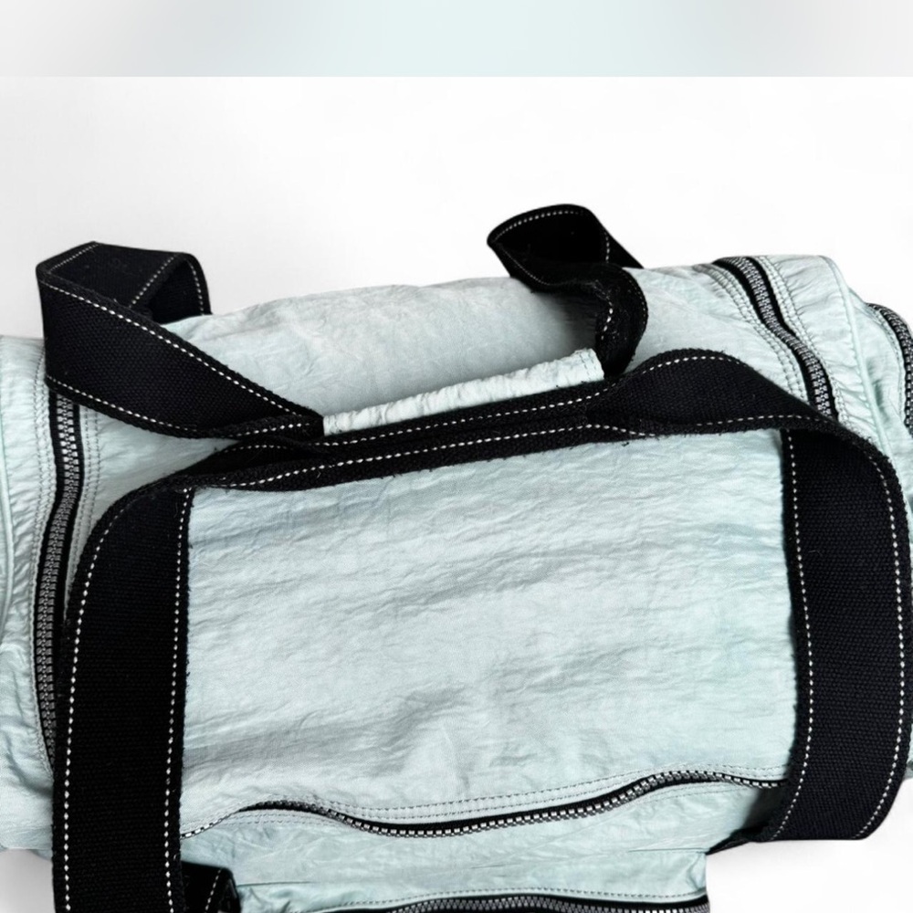Kipling Mint Green/light blue Duffel Bag with Black Zipper - Picture 5 of 8